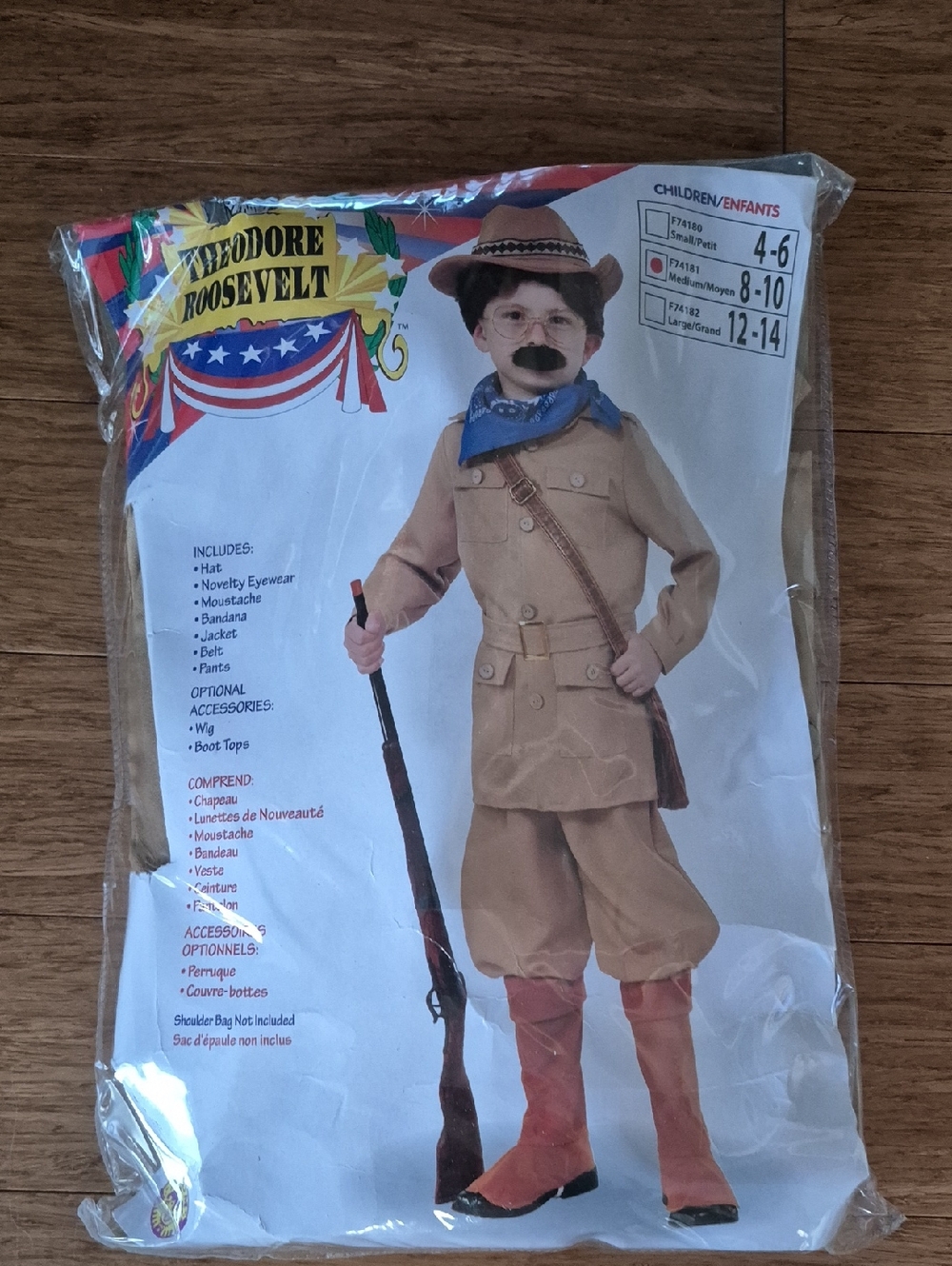 Theodore Roosevelt Kids Costume - Kids 8 - 10